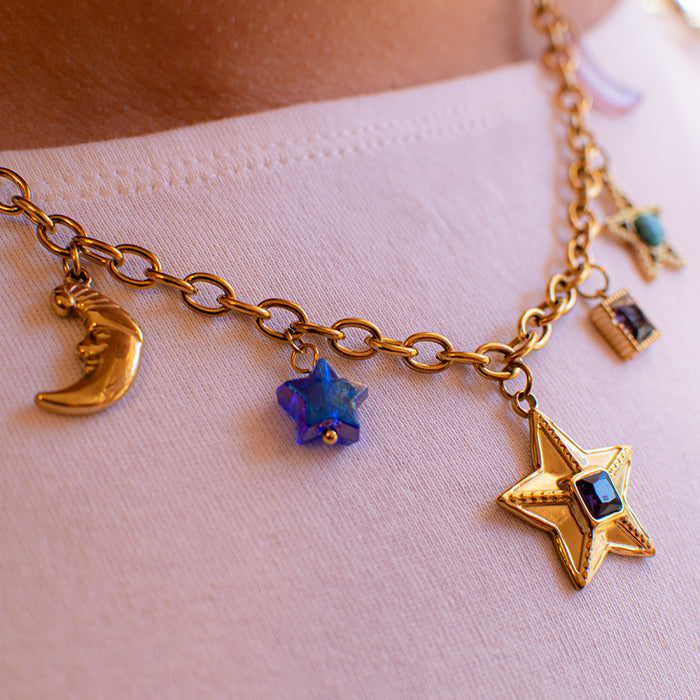 Collier ras du cou et pendentif - Frosty Eye 