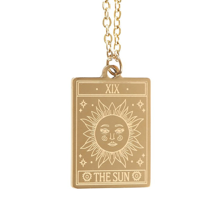 The Sun Vintage Necklace on Greeting Card