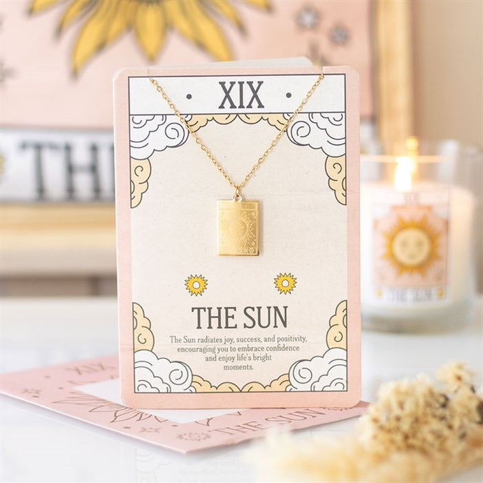 The Sun Vintage Necklace on Greeting Card