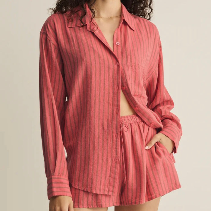 The Perfect Striped Linen Button Up Gelato