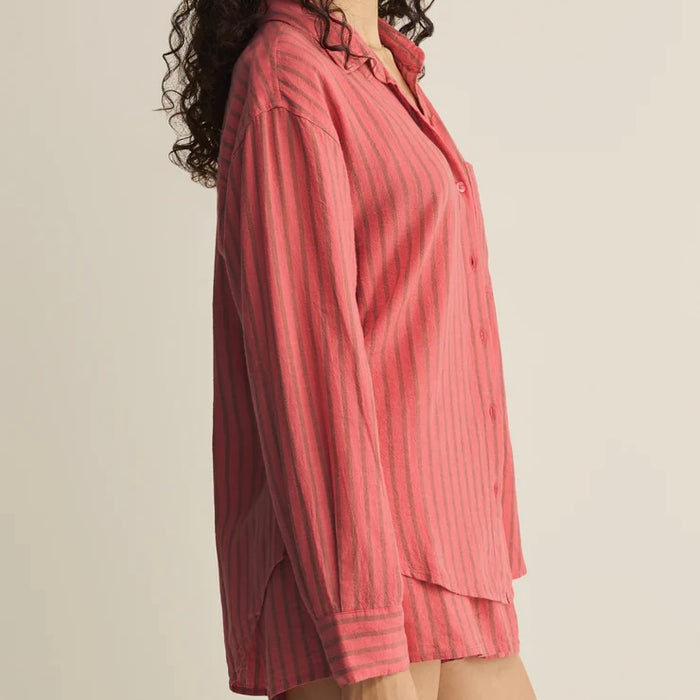 The Perfect Striped Linen Button Up Gelato