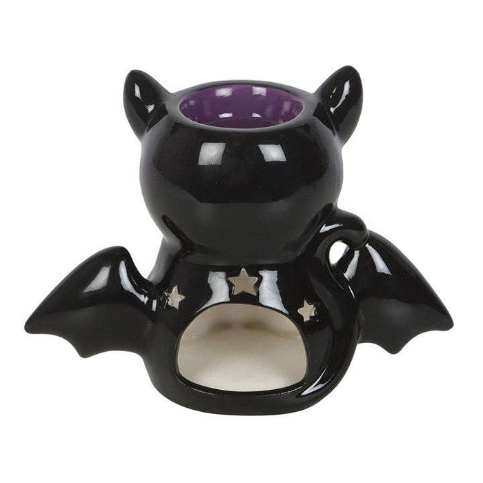 Cute and Spooky Bat Cat Oil Burner and Wax Warmer