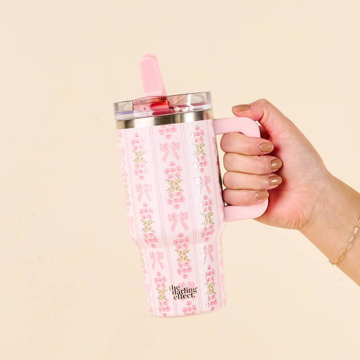 20 oz Flip Straw Tumbler-Oh So Fancy Pink