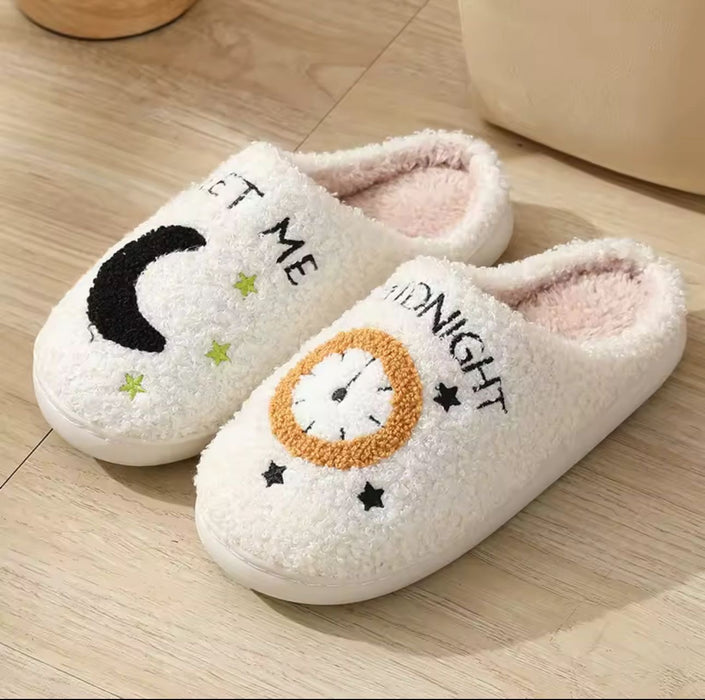Fuzzy Slippers Midnight