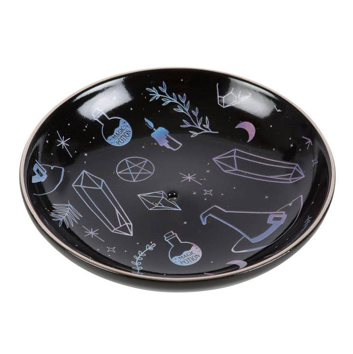Crystal Witch Ceramic Incense Holder Plate