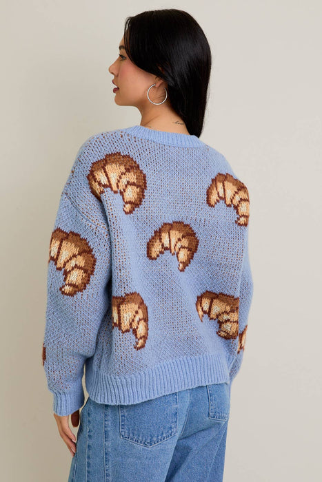 Croissant Crewneck Sweater