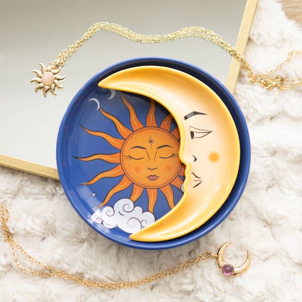 Sun and Moon Celestial Trinket Dish