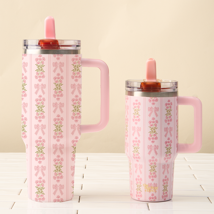 20 oz Flip Straw Tumbler-Oh So Fancy Pink