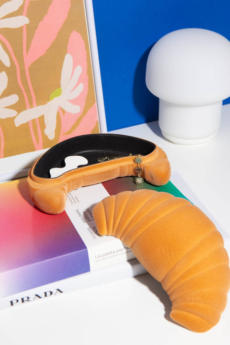 Croissant Velvet Storage Box