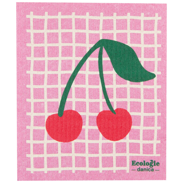 Very Cherry Swedish Dishcloth