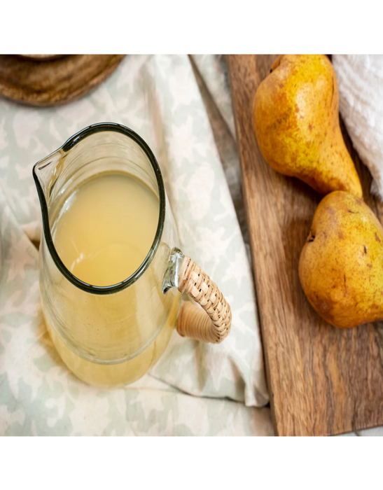 Glass Carafe with Caned Handle