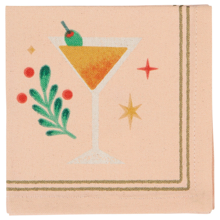 Spirits Bright Cocktail Napkins Set of 4