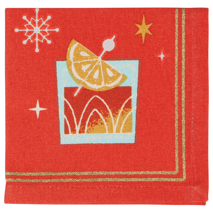 Spirits Bright Cocktail Napkins Set of 4