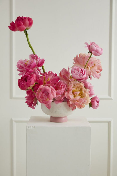 Valeria Pink Compote Vase