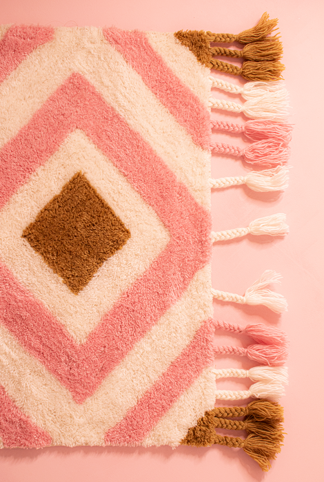 Neapolitan Ice-Cream / Hand-Tufted Wool Rug - 2’2"x3′2"